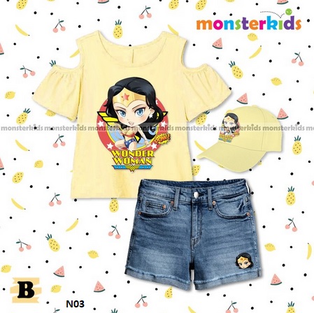 setelan anak superhero wonder woman